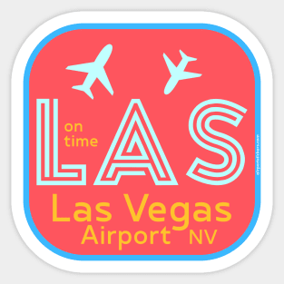 LAS  airport Sticker